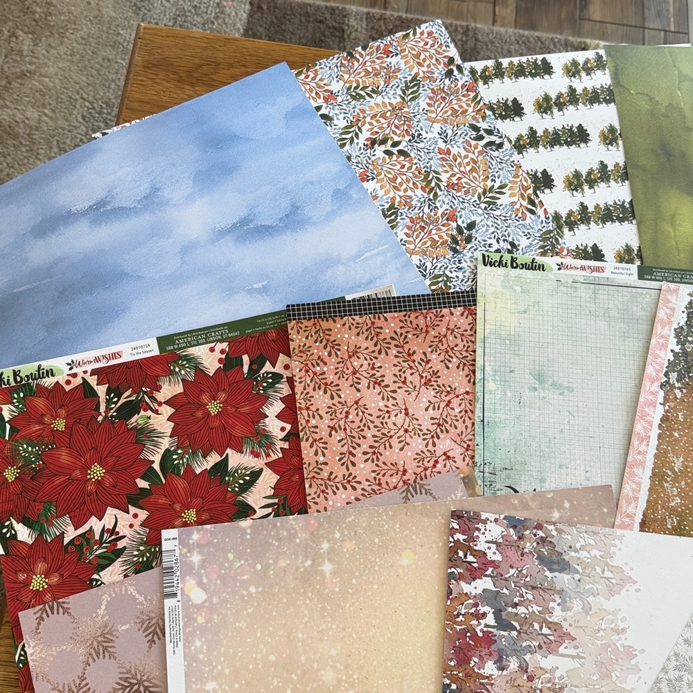 Assorted Patterned Scrapbook Paper - Picture 2 of 6